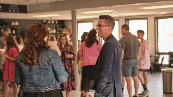 sunday morning in the foyer having a conversation sunday morning in the foyer having a conversation